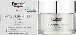 Przeciwzmarszczkowy krem na dzień do skóry suchej i wrażliwej SPF 15 - Eucerin Hyaluron-Filler Day Cream For Dry Skin — Zdjęcie N2
