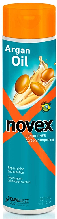 Odżywka do włosów bez spłukiwania - Novex Argan Oil Conditioner — Zdjęcie N1