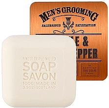 Mydło w metalowej puszce dla mężczyzn - Scottish Fine Soaps Men’s Grooming Thistle & Black Pepper Tin Box — Zdjęcie N2