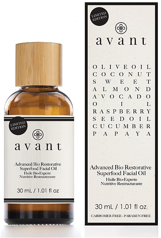 PRZECENA! Przeciwstarzeniowy olejek do twarzy - Avant Advanced Bio Restorative Superfood Facial Oil * — Zdjęcie N1