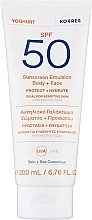 Kup Emulsja twarzy i ciała - Korres Yoghurt Sunscreen Emulsion Body+Face SPF 50 