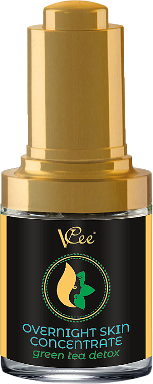 Detoksykujący koncentrat na noc do twarzy Zielona herbata - VCee Overnight Skin Concentrate Green Tea Detox — Zdjęcie N1