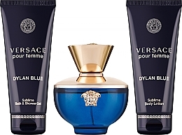 Kup Versace Pour Femme Dylan Blue - Zestaw (edp 100 ml + edp/mini 5 ml + sh/g 100 ml + b/lot 100 ml)