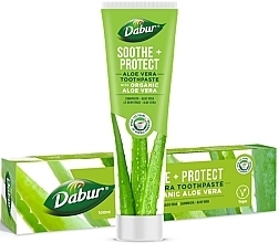 Pasta do zębów z organicznym aloesem - Dabur Soothe + Protect Aloe Vera Toothpaste — Zdjęcie N1