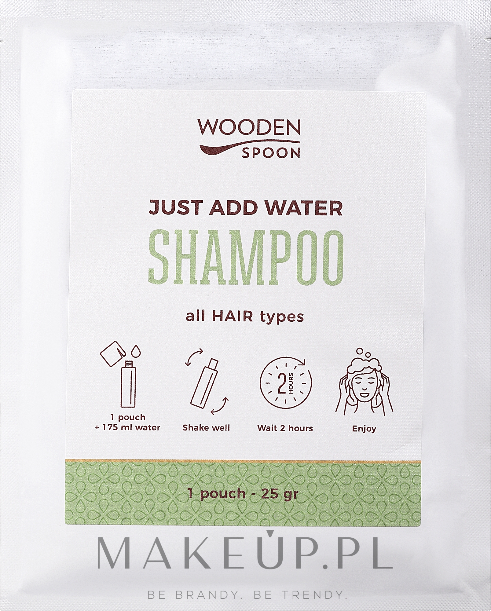 Szampon do włosów - Wooden Spoon Just Add Water Eco Shampoo — Zdjęcie 25 g