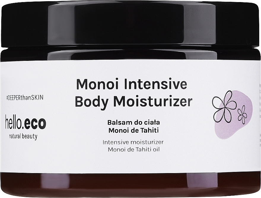 PRZECENA! Balsam do ciała z olejem z kwiatów monoi i masłem shea - Hello Eco * — Zdjęcie N1