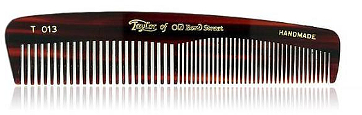 Męski grzebień kieszonkowy do włosów, 12,5 cm, brązowy, T013 - Taylor of Old Bond Street Hair Comb — Zdjęcie N1