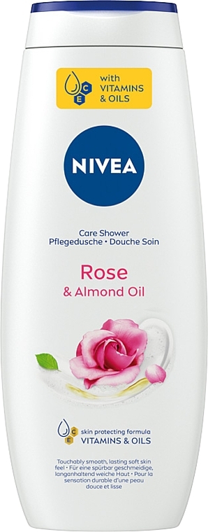 Kremowy żel pod prysznic - NIVEA Bath Care Cream Shower Rose And Milk