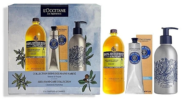 Zestaw - L'Occitane Beautiful Hands Set (soap/500ml + h/c/75ml + sh/gel/250ml) — Zdjęcie N1