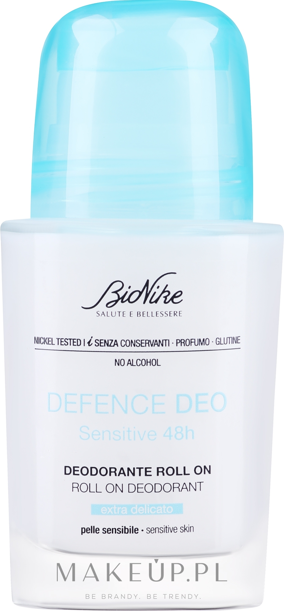 Dezodorant w kulce bez alkoholu - BioNike Defence Deo Sensitive 48H Extra Delicate — Zdjęcie 50 ml