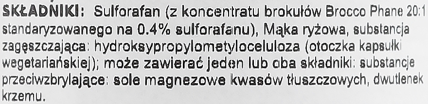 Suplement diety Cytrynian strontu 400 mcg, 60 szt. - Swanson Sulforaphane from Broccoli Sprout Extract — Zdjęcie N2