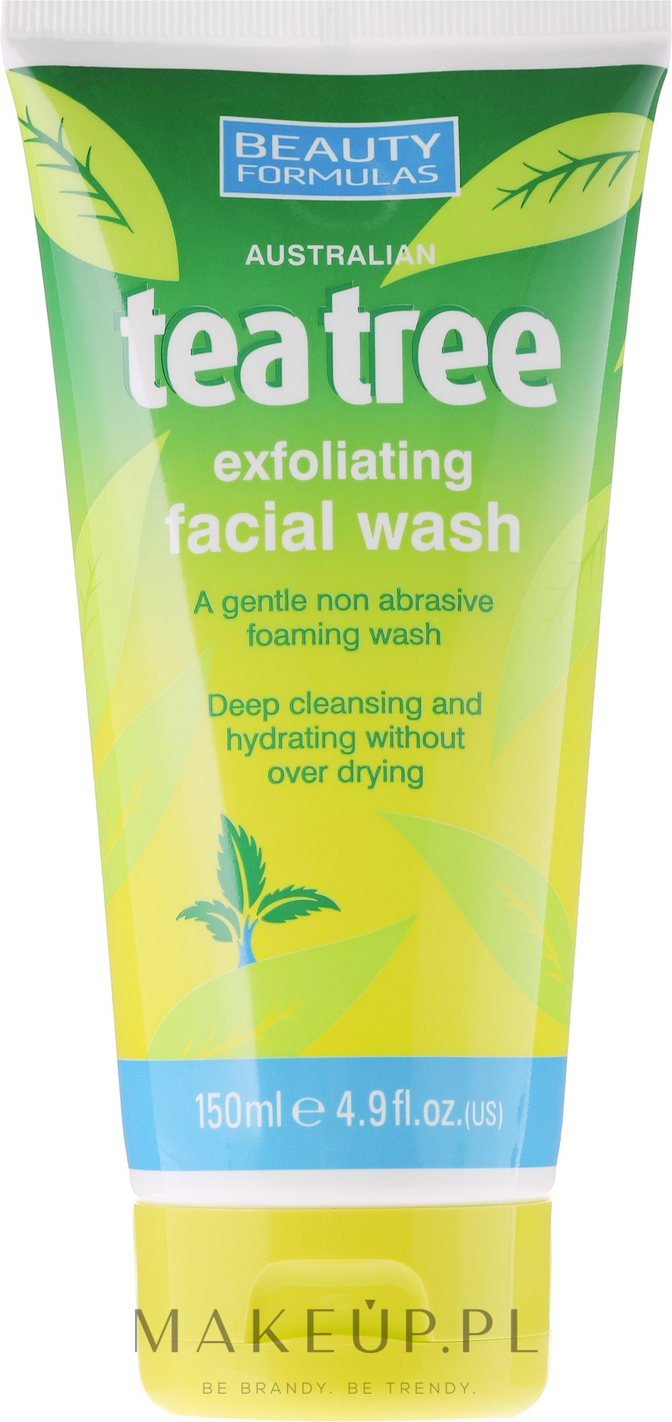 Złuszczający żel do twarzy głęboko oczyszczający Drzewo herbaciane - Beauty Formulas Tea Tree Exfoliating Facial Wash — Zdjęcie 150 ml