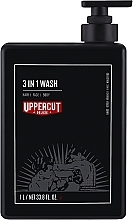 Żel do mycia twarzy, ciała i włosów - Uppercut 3 in 1 Wash — Zdjęcie N1