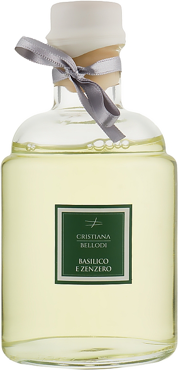 Dyfuzor zapachowy z olejkami eterycznymi i alkoholem Bazylia i Imbir - Cristiana Bellodi Diffuser — Zdjęcie N3