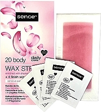 Paski do depilacji dla skóry wrażliwej, 20 szt. - Sence Body Wax Strips Sensitive Skin — Zdjęcie N1