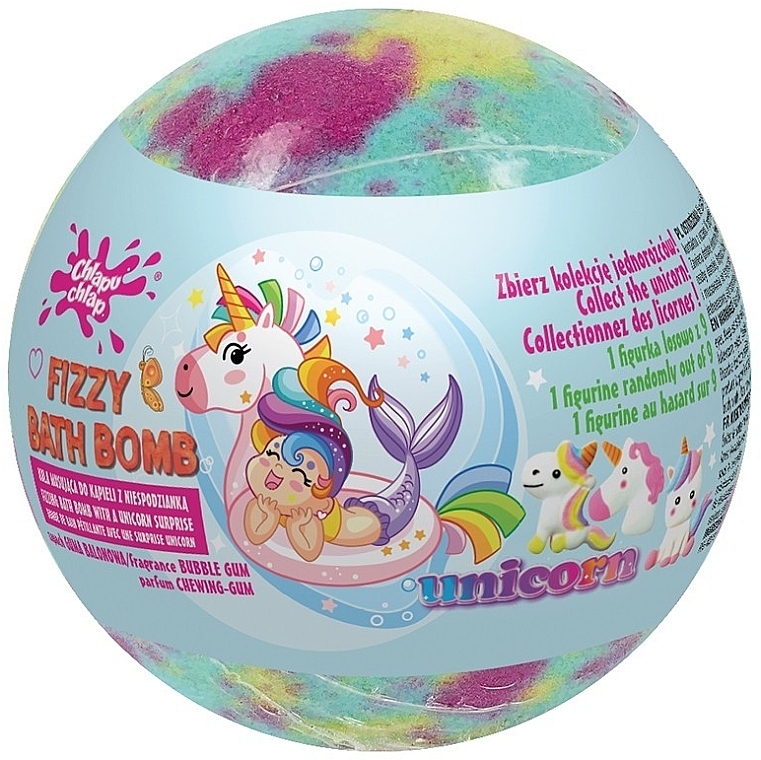 Bomba do kąpieli - Chlapu Chlap Fizzy Unicorn Bath Bomb Bubble Gum — Zdjęcie N1