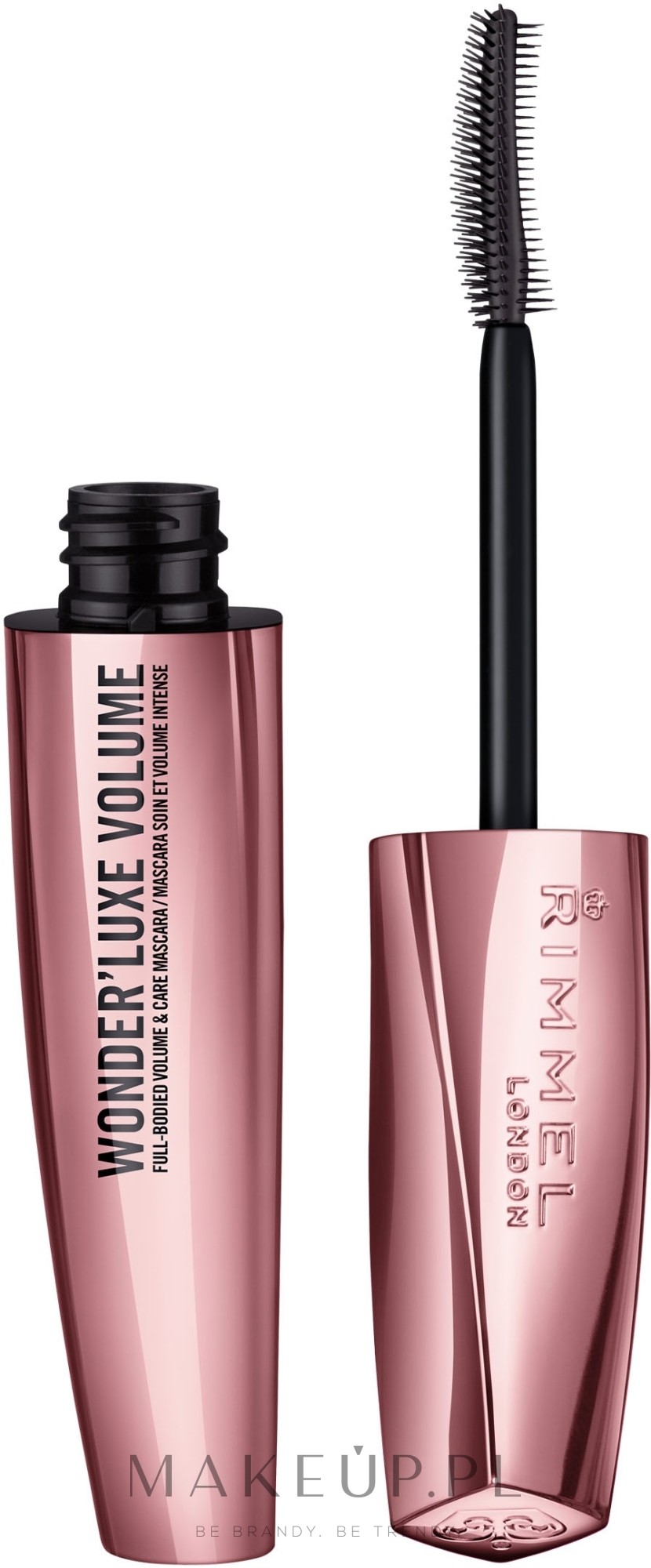 PREZENT! Tusz zwiększający objętość rzęs z 4 olejami pielęgnacyjnymi - Rimmel Wonder'luxe Volume — Zdjęcie Black