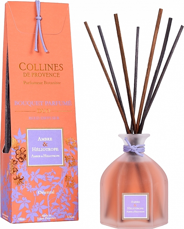 PRZECENA! Wkład do dyfuzora zapachowego Bursztyn i heliotrop - Collines de Provence Bouquet Aromatique Amber & Heliotrope * — Zdjęcie N1