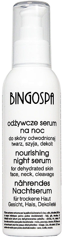 Odżywcze serum do odwodnionej skóry twarzy, szyi i dekoltu - BingoSpa Nourishing Serum — Zdjęcie N1