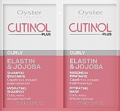 Zestaw próbek do włosów - Oyster Cosmetics Cutinol Plus Curly (mask/15ml + sh/15ml) — Zdjęcie N1