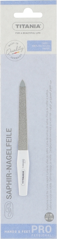 Pilnik do paznokci z szafirową powłoką rozmiar 5 - Titania Soligen Saphire Nail File — Zdjęcie N1