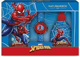 Zestaw - Naturaverde Kids Spider Man (sh/gel/250ml + liquid/soap/250ml + acc) — Zdjęcie N1