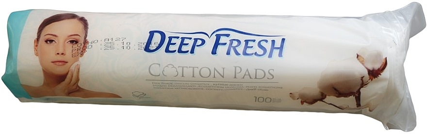 Płatki kosmetyczne, 100 szt. - Aksan Deep Fresh Cotton Make-Up Pads — Zdjęcie N1
