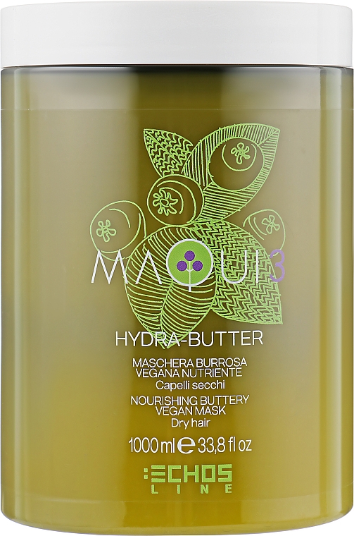 Odżywcza olejkowa maska do włosów - Echosline Maqui 3 Nourishing Buttery Vegan Mask — Zdjęcie N3