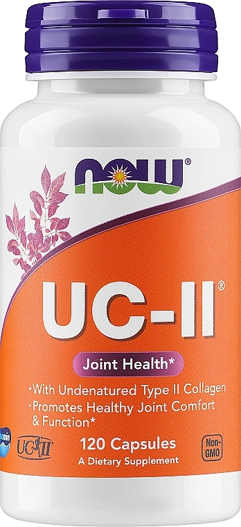 Kolagen typu 2 w kapsułkach - Now Foods UC-II Undenatured With Type II Collagen — Zdjęcie N1