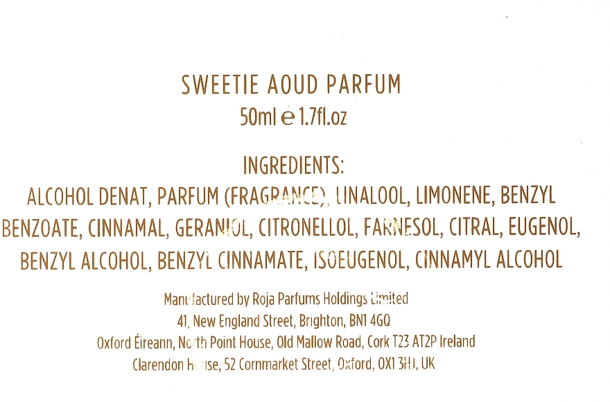 Roja Parfums Sweetie Aoud - Perfumy  — Zdjęcie N3