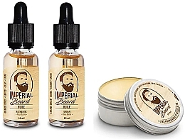 Zestaw - Imperial Beard Ritual Protection Kit (b/oil/30ml + b/oil/30ml + wax/50ml) — Zdjęcie N1