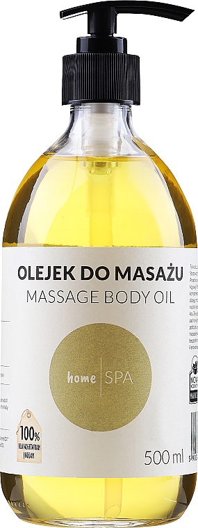 Wegański olejek do masażu - Nova Kosmetyki HomeSPA Massage Body Oil — Zdjęcie N1