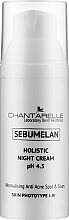 Rozjaśniająco-normalizujący krem na noc - Chantarelle Sebumelan Holistic Night Cream pH 4.5 — Zdjęcie N1