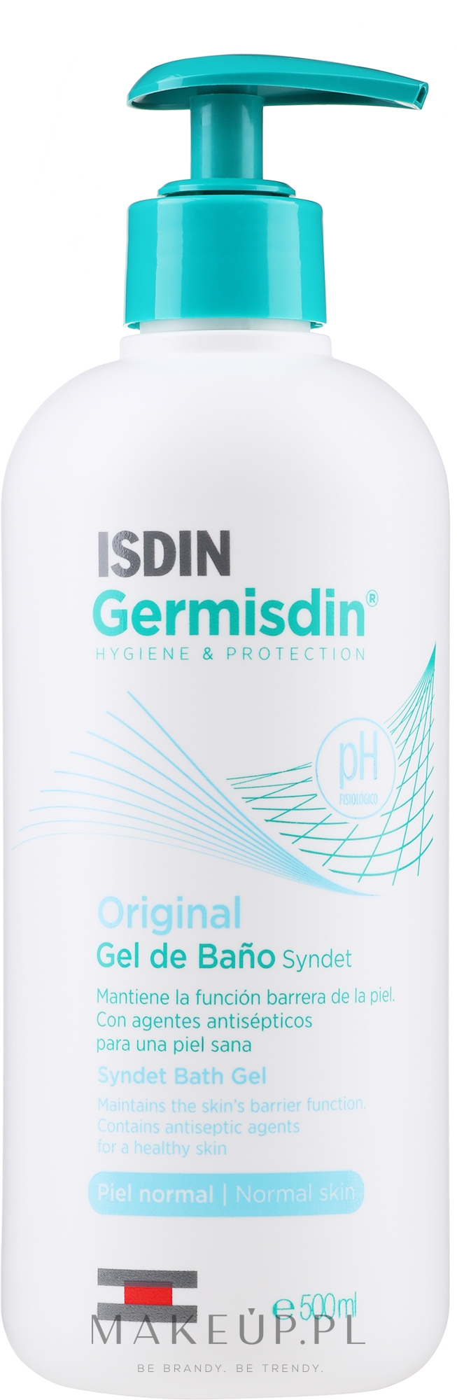 Antyseptyczny żel pod prysznic - Isdin Germisdin Antiseptic Soap-Free Shower Gel  — Zdjęcie 500 ml