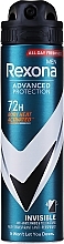 Antyperspirant w sprayu - Rexona Antiperspirant Advanced Protection Invisible 72H — Zdjęcie N1