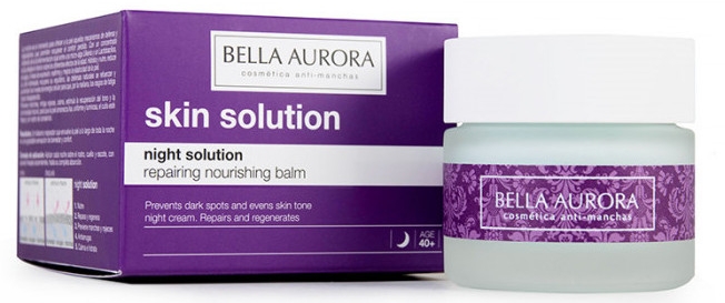 Krem odżywczy do twarzy na noc - Bella Aurora Night Solution Repairing Nourishing Balm — Zdjęcie N1