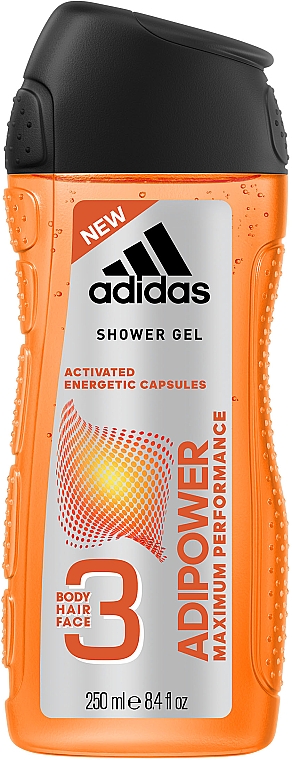 Żel pod prysznic 3 w 1 dla mężczyzn - Adidas AdiPower