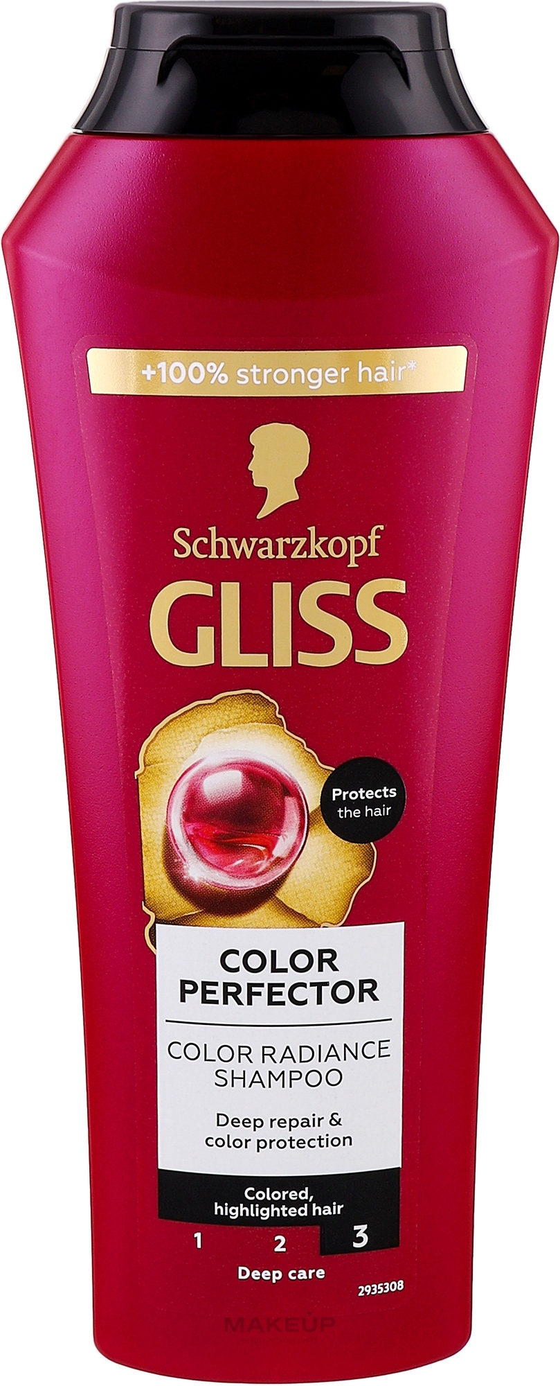 Szampon do włosów farbowanych i rozjaśnianych - Gliss Color Perfector Repair & Protect Shampoo — Zdjęcie 250 ml