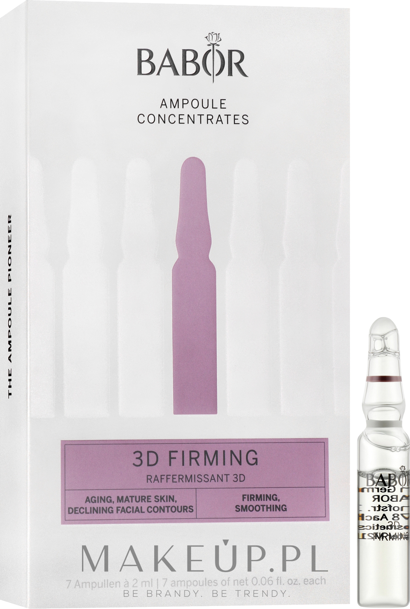 Ampułki do pielęgnacji twarzy Wzmocnienie 3D - Babor Ampoule Concentrates Lift & Firm 3D Firming — Zdjęcie 7 x 2 ml