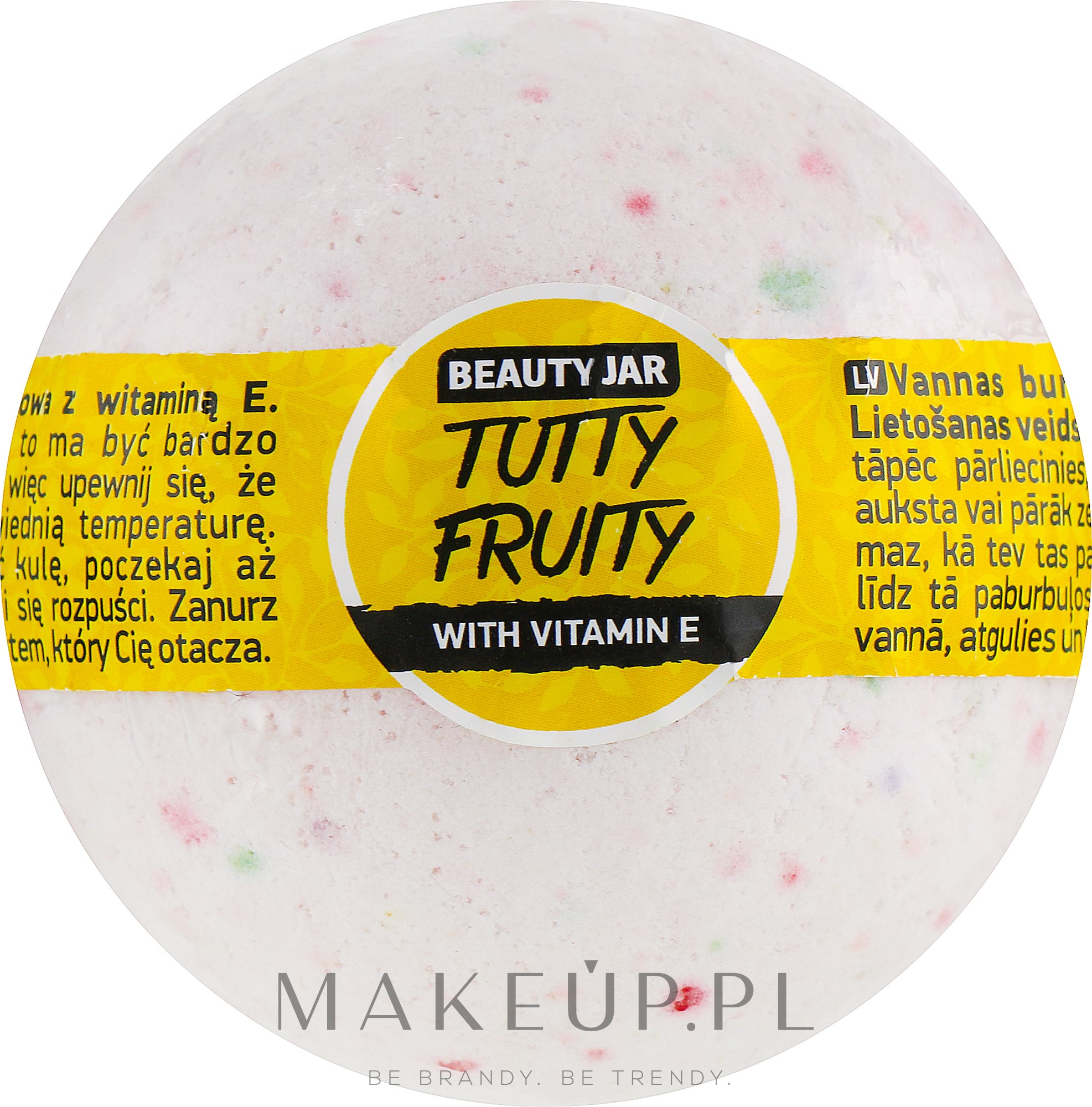 Musująca kula do kąpieli z witaminą E - Beauty Jar Tutty Fruity — Zdjęcie 150 g
