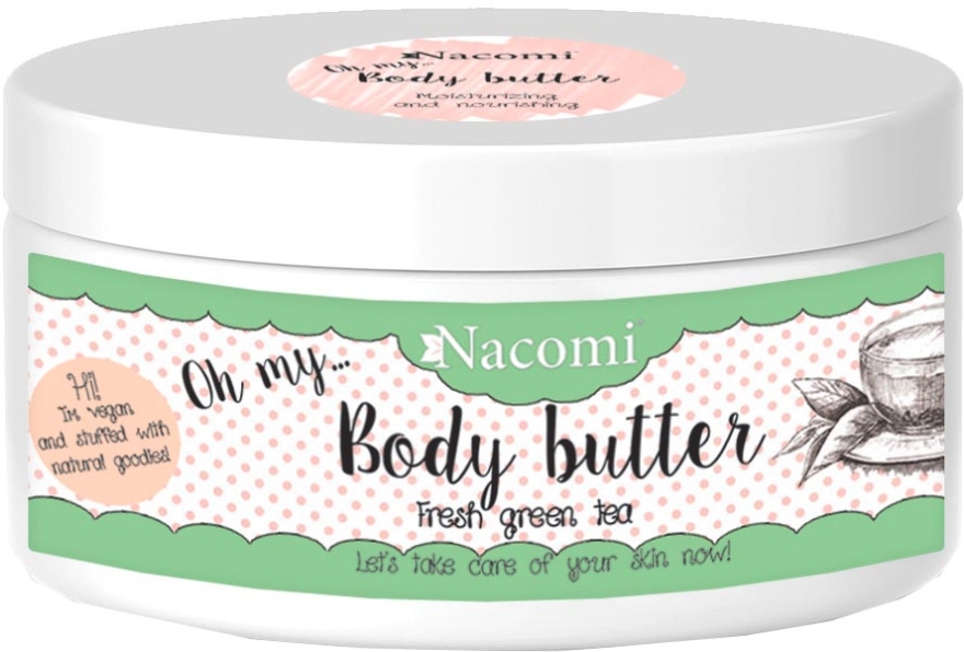Masło do ciała Zielona herbata - Nacomi Body Butter — Zdjęcie N1