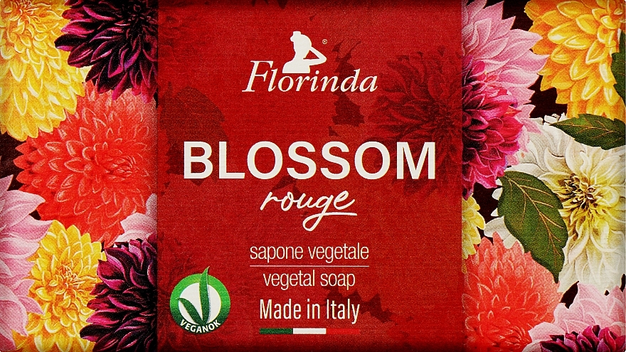 Mydło naturalne Czerwone Kwiaty - Florinda Blossom Rouge Natural Soap — Zdjęcie N2