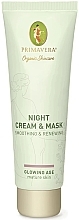 Wygładzająca kremowa maska odnawiająca do twarzy - Primavera Glowing Age Smoothing & Renewing Night Cream & Mask — Zdjęcie N2