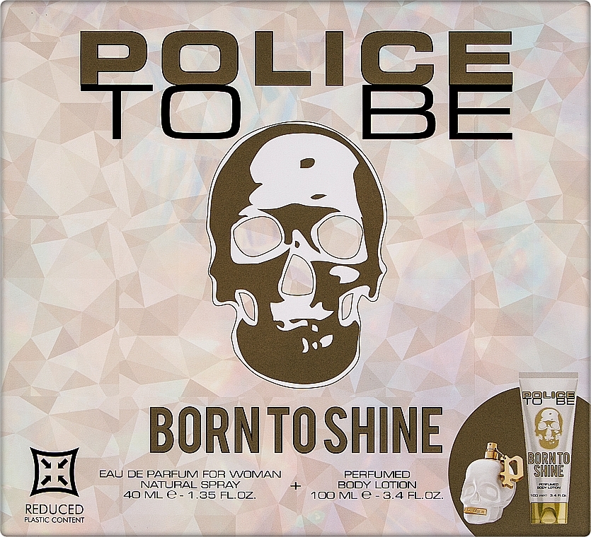 Zestaw (edp/40ml + b/lot/100ml) - Police To Be Born To Shine Woman — Zdjęcie N1