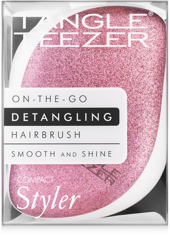 Kompaktowa szczotka do włosów - Tangle Teezer Compact Styler Glitter Rose — Zdjęcie N5