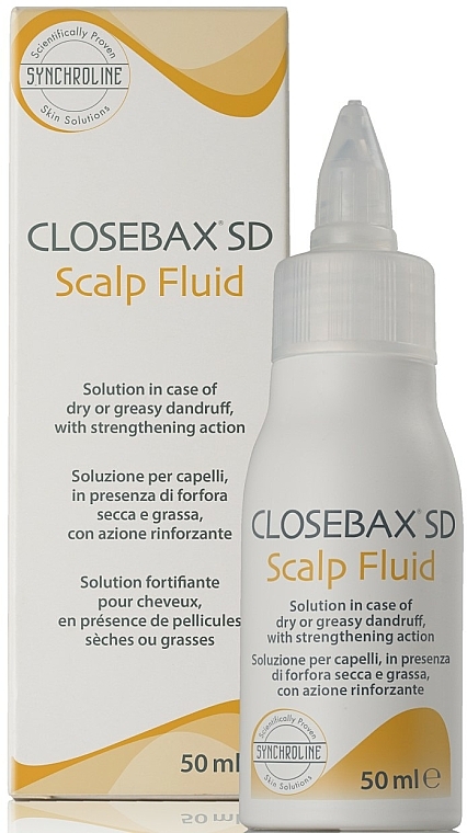 Płyn przeciwłupieżowy do skóry głowy - Synchroline Closebax SD Scalp Fluid — Zdjęcie N1