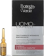 Intensywna kuracja wzmacniająca przeciw wypadaniu włosów - Bottega Verde Uomo+ Capelli Intensive Streghtening Treatment — Zdjęcie N1