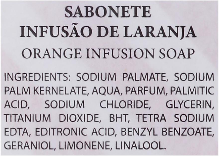 Mydło w kostce Pomarańczowy napar - Essencias de Portugal Orange Infusion Soap — Zdjęcie N2