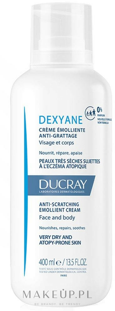 Krem-emolient do skóry bardzo suchej i atopowej - Ducray Dexyane Creme Emolliente Anti-Grattage — Zdjęcie 400 ml