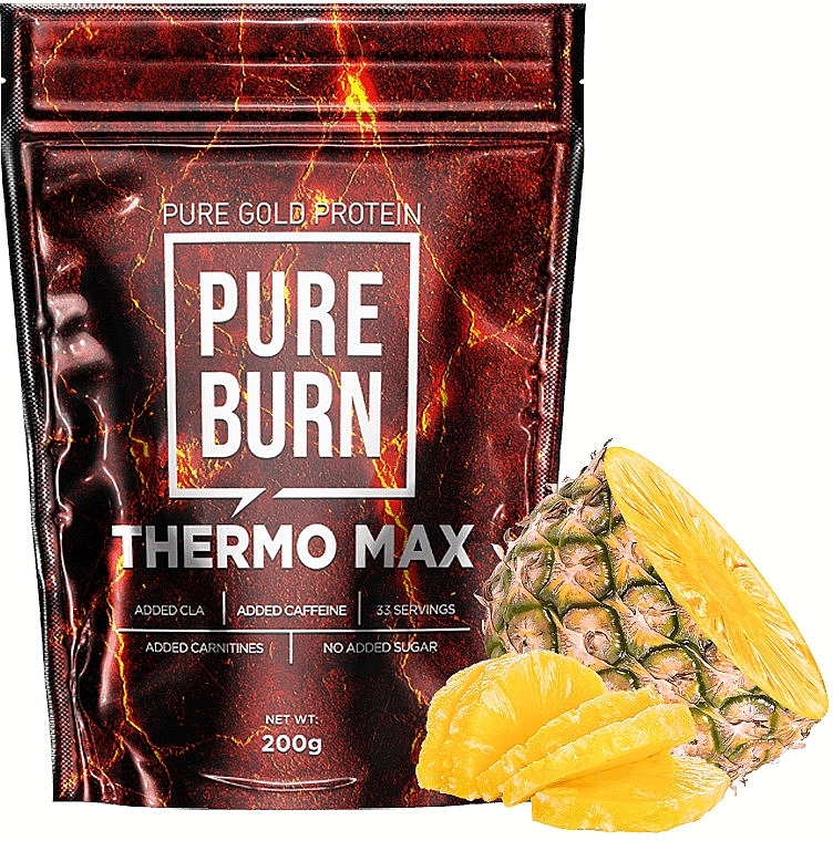 Suplement diety do kontroli masy ciała, ananas - Pure Gold Pure Burn Thermo Max Pineapple — Zdjęcie N1